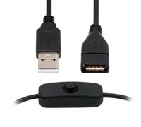 CY Cavo USB 2.0 con interruttore on/off USB tipo A maschio a femmina per DC 5 V lampada da scrivania ventola fotocamera