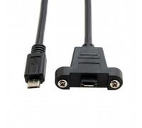 CY Cavo USB 2.0 Micro 5Pin Maschio a 5Pin Femmina Cavo di Alimentazione 480Mbps Dati con Montaggio Pannello Fori 50cm