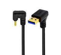 CY Cavo USB 3.0 ad angolo verso il basso da tipo A a tipo C Cavo USB-C da maschio a maschio Cavo dati di alimentazione 480 Mbps USB-C anteriore posteriore ad angolo a forma di U 30 cm