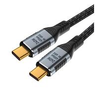 CY Cavo USB 4 USB-C 240 W da 100 cm, 40 Gbps, USB3.1, 100 W, 8 K a 60 Hz, 5 K, USB 4.0, da tipo C a tipo C, da maschio a maschio, supporta dati e video