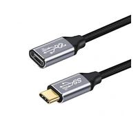 CY Cavo USB-C USB 3.1 di tipo C maschio a femmina, cavo dati di prolunga 10 Gbps 100 W con custodia compatibile con iPhone 15 Laptop (20 cm)