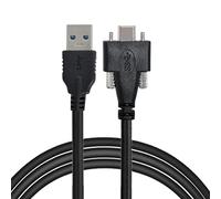 CY Cavo USB-C USB 3.1 Tipo-C Doppia Vite di Bloccaggio a Standard USB3.0 Cavo Dati Tipo Montaggio a Pannello