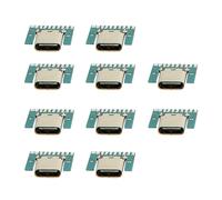 CY Connettore 10 pz USB-C Presa FAI DA TE 24pin USB 3.1 Tipo C Femmina Connettore Presa SMT Tipo con Scheda PC