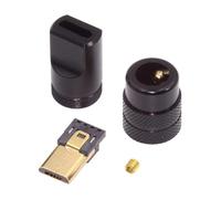 CY Connettore Micro USB 2.0 Connettore maschio a 5 pin Tipo a saldare con guscio in lega di alluminio Personalizzazione nera per cavo da 4,0 mm a 6,0 mm