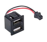 CY Connettore OEM fai-da-te Doppio tipo A Presa femmina a 2 pin Passo cavo = 2,54 mm Tipo di montaggio con chiusura DC 5 V Alimentazione