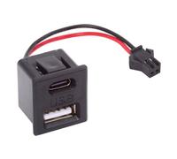 CY Connettore OEM fai-da-te Tipo-C e Tipo-A Presa femmina a 2 pin Passo cavo = 2,54 mm Tipo di montaggio con chiusura DC 5 V Alimentazione