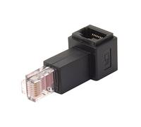 CY Estensione di rete Ethernet LAN CAT6 Cat5e maschio a femmina 8P8C FTP STP UTP adattatore 90 gradi (angolo retto)