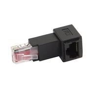 CY Estensione di rete LAN Ethernet CAT6 Cat5e maschio a femmina 8P8C FTP STP UTP adattatore 90 gradi (angolo basso)