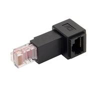 CY Estensione di rete LAN Ethernet CAT6 Cat5e maschio a femmina 8P8C FTP STP UTP adattatore 90 gradi (angolato verso l'alto)
