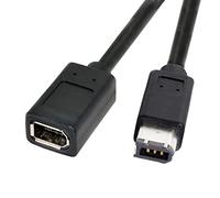 CY IEEE 1394 6Pin Femmina a 1394a 6Pin Maschio Estensione Dati Scheda di Acquisizione Video Firewire 400 a 400 Cavo 20 cm