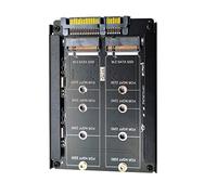 CY M.2 SATA SSD a 2,5 pollici adattatore SATA, Dual NGFF B+M Key M.2 SSD JOBD Raid0 Span Bridge Combo HDD Disk Drive Enclosure
