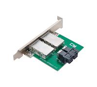 CY Mini SAS SFF-8088 a SAS HD SFF-8643 Adattatore femmina PCBA doppia porta con staffa a basso profilo