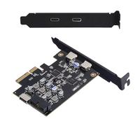 CY Presa per pannello frontale USB 3.1 tipo E per Scheda e adattatore per scheda Express USB-C a PCI-E USB 3.0 19 pin/20 pin e doppio tipo C ASM3142 VL822