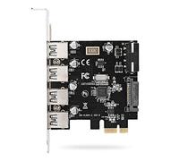CY Scheda 4 Porte PCI-E a USB 3.0 HUB Adattatore di espansione PCI Express 5Gbps per scheda madre