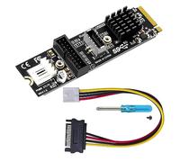 CY Scheda 5Gbps Type-E USB 3.1 Presa Pannello Frontale USB 2.0 a NVME NGFF M-Key Express Card Adattatore per Scheda Madre