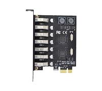 CY Scheda 7 Porte PCI-E a USB 3.0 HUB Adattatore di espansione PCI Express 5Gbps per scheda madre