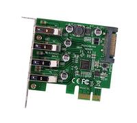 CY Scheda a basso profilo con 4 porte PCI-E a USB 3.0 HUB, adattatore di espansione PCI Express 5 Gbps per scheda madre