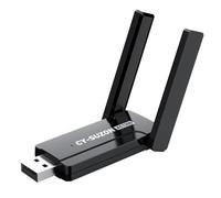 CY-SUZON Adattatore WiFi USB AC1300 - Adattatore di rete wireless Dual Band 2.4G/5G per PC desktop, MU-MIMO WiFi Dongle, USB 3.0, supporta Windows 11, 10, 8.1, 8, 7