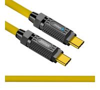CY Ultra morbido e flessibile USB-C USB4 20 Gbps 140 W 8 K Tastiera da gioco Mouse Tipo C Cavo dati di alimentazione da maschio a maschio (100 cm)