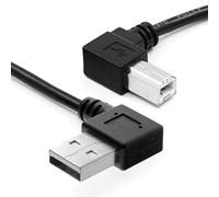 CY USB 2.0 Tipo-A Maschio a Tipo-B Maschio Scanner Stampante 90 Gradi Cavo Angolato Sinistro 100cm