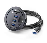 CY USB 3.0 Hub SD TF 3 porte USB 60mm Scrivania Grommet Splitter Dock Station Lettore di schede Micro-SD per PC Desktop Scrivania