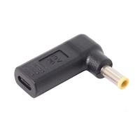 CY USB 3.1 Tipo C USB-C a DC 5.0x1.0mm Adattatore Emulatore Trigger 90 Gradi Angolo Giallo Connettore