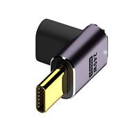 CY USB C, USB 4 tipo C maschio a femmina 240 W potenza 40 Gbps dati 8 K adattatore video angolare verso il basso per telefono NS laptop