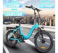 CY20 E-Bike pieghevole 350W motore Brushless 36 v12ah batteria al litio rimovibile bici elettrica City adulto 20 pollici pneumatico bicicletta elettrica
