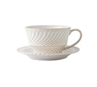 CYairong-22 Tazza da caffè Set di tazze e piattini da caffè americano Latte Tazze da cappuccino in ceramica da 300 ml Tazze