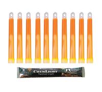 Cyalume Bastoncino luminoso arancione militare ChemLight Lightsticks 15cm - Light Sticks ultra-luminosi 12ore (Cartone di 500)