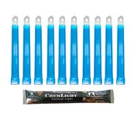 Cyalume Bastoncino luminoso azzurri militare ChemLight Lightsticks 15cm - Light Sticks ultra-luminosi 8 ore (Cartone di 100)