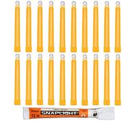 Cyalume Bastone Luminoso SnapLight Glow Sticks 15 cm - Light Sticks molto luminoso con durata di 12 ore - Arancione (Sacchetto da 20)