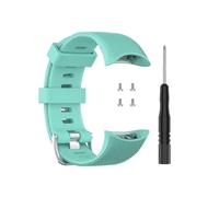 (cyan strap) Cinturino di ricambio in silicone per Garmin Forerunner 45/45s