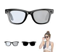 Cyanvue Ai Smart Glasses, 8mp Camera Glasses with Music & Call Features, AI Translator 144 Languages & Accents, Bluetooth, Clear Sound with Smart Touch Control, for Men Women (Discoloration)