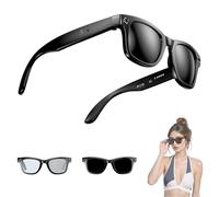 Cyanvue Ai Smart Glasses, 8mp Camera Glasses with Music & Call Features, AI Translator 144 Languages & Accents, Bluetooth, Clear Sound with Smart Touch Control, for Men Women (Black)