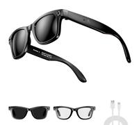 Cyanvue Ai Smart Glasses, 8mp Camera Glasses with Music & Call Features, Waterproof Ai Bluetooth Smart Eyewear (with Camera), Anti-Blue Light Eyewears for Men Women (Sunglasses)