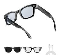 Cyanvue Ai Smart Glasses, 8mp Camera Glasses with Music & Call Features, Waterproof Ai Bluetooth Smart Eyewear (with Camera), Anti-Blue Light Eyewears for Men Women (Anti-Blue Light)