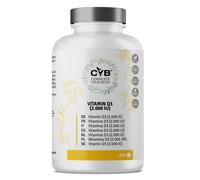 CYB Vitamina D Integratore Vitamina D3 2000 UI 50µg di D3 Puro ad Alto Dosaggio