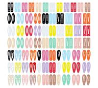 CYBAUG 144 fermagli per capelli da 5,1 cm per ragazze, bambini e bambini, fermagli colorati per capelli per ragazze (6 stili e 12 colori assortiti)