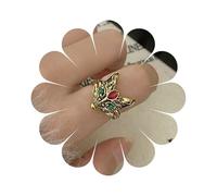 Cybche Anello Boho Oro Volpe Anello Testa Di Volpe Anelli Aperti Regolabili Anelli Dito Animale Gemma Occhio Gioielli Per Le Donne