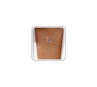 Cybche Boho Smeraldo Malocchio Collana Choker Strass Malocchio Ciondolo Collana D'oro Pavimentato Cz Occhio Catena Collana Verde Cristallo Demone Occhio Collana Gioielli Per Le Donne
