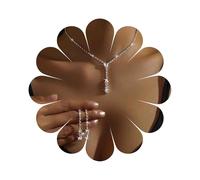 Cybche Vintage Orecchini Matrimonio Collana Set Lungo Strass Nappe Orecchini Argento Strass Pendente Choker Cubic Zirconia Collana Da Sposa Cz Y Lariat Goccia Dop Cristallo Set Di Gioielli Da Sposa