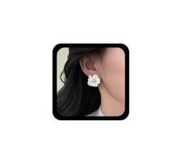 Cybche Vintage Perla Fiore Orecchini Perla Bianca Orecchini Floreali Camelia Orecchino Fiore Cristallo Orecchino Perno Floreale Sposa Petalo Borchie Gioielli Per Le Donne