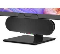 Cyber Acoustics Altoparlante USB e Bluetooth (CA-2890PRO) Altoparlante USB con Vivavoce per PC e Bluetooth per Smartphone, Morsetti a Monitor fino a 2 Pollici di Spessore