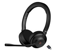 Cyber Acoustics Cuffie wireless professionali con cancellazione del rumore AI (HS-1500BT II) - Include tecnologia di cancellazione del rumore ANC e AI per chiamate audio professionali, dongle