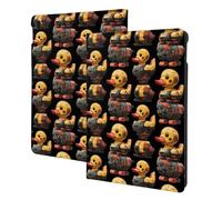 Cyber Cute Duck Print Compatibile con iPad Air 3a Generazione Custodia, Custodie per Tablet Compatibile con iPad Pro Case 10,5 pollici, Auto Wake/Sleep, Folio Stand