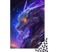 Cyber Dragon Puzzle da Pezzi Nebulosa Beast 1000 Pezzi Carta Riciclata Per Donne, Regali Per Uomini Puzzle da Pezzi Gioco Educativo Per Rilassarsi 38x26cm/1000pcs