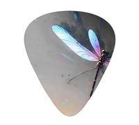 Cyber Dragonfly - Set di 12 plettri per chitarra, sottili, medi e spessi, adatti per chitarra, basso, chitarra elettrica e ukulele