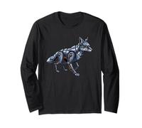 Cyber Fox Robotic Tech Animale Mecha Creatura Maglia a Manica