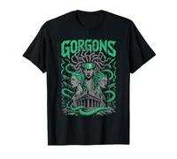 Cyber Gorgons Medusa Serpente Tempio Maglietta